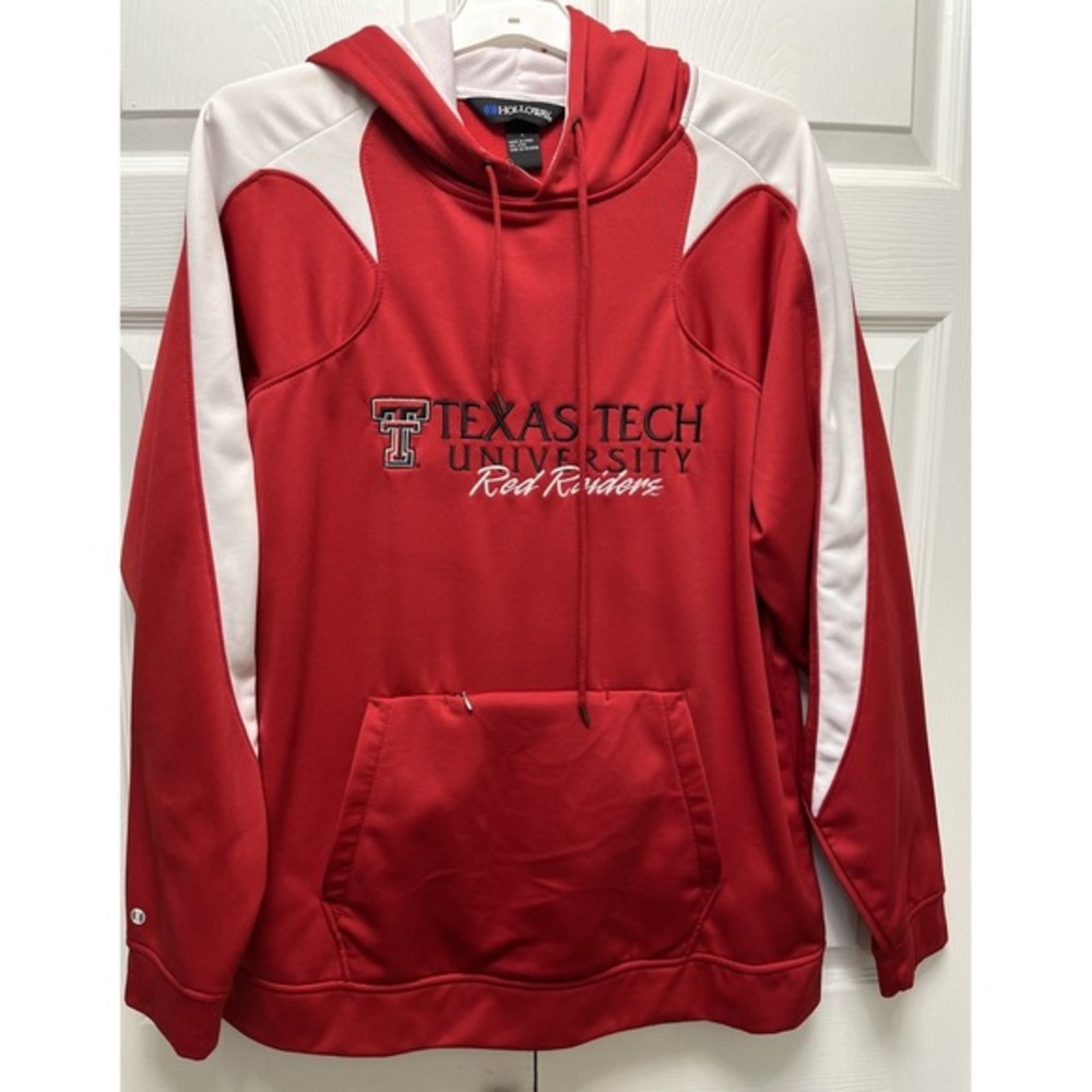 Texas Tech Red Raiders Hoodie Sweatshirt  By Holloway Size Large Red  Mens Adult